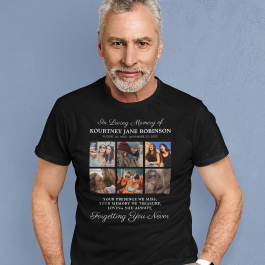 追憶フォトコラージュメモリアルTシャツ Tシャツ