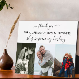 追憶3枚写真コラージュ 白 カスタム フォトプラーク