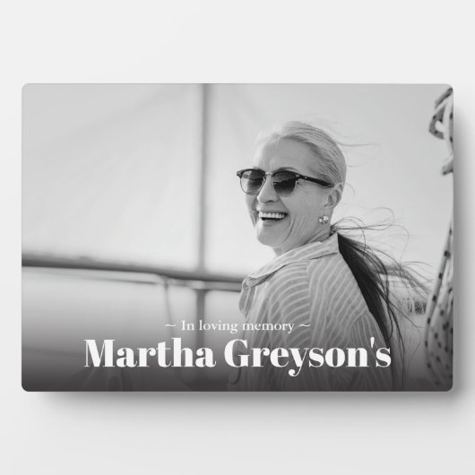 追憶 メモリアル テーブル デコレーション フォトプラーク (正面)