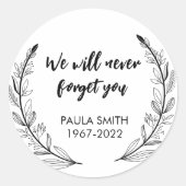 追憶 ラウンドシール (正面)