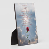 追憶 記念 哀悼 オーダーメイド 名前 スピリチュアル フォトプラーク (側面)