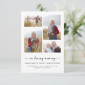 追憶 | 4枚の写真でつづる葬儀・追悼記念 招待状 (スタンド正面)