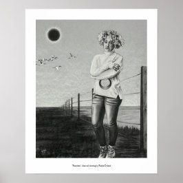 追放 – 木炭スケッチバイレイチェル・ドレーザル ポスター