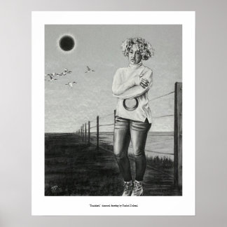 追放 – 木炭スケッチバイレイチェル・ドレーザル ポスター