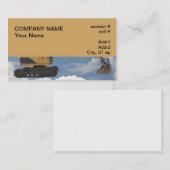 追跡された掘削機の部分 名刺 (正面/裏面)