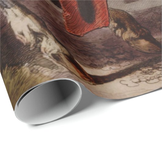 追跡されているアラビアの馬のブラックフットのインディアン ラッピングペーパー (ロールコーナー)