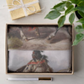 追跡されているアラビアの馬のブラックフットのインディアン 薄葉紙 (ギフト)