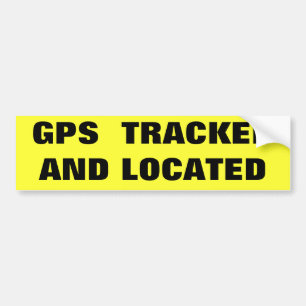 追跡され、見つけられるGPS バンパーステッカー