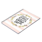 追跡して下さいあなたの夢を… 庭の花のリース ノートブック (左側)