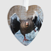 追跡のハイイロガン オーナメント (正面)