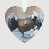 追跡のハイイロガン オーナメント (裏面)