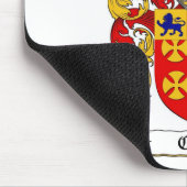 追跡の家紋-追跡の紋章付き外衣 マウスパッド (コーナー)