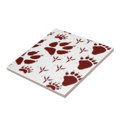 追跡者動物の足跡 タイル (側面)