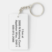 追跡 キーホルダー (裏面)