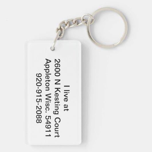 追跡 キーホルダー (裏面)