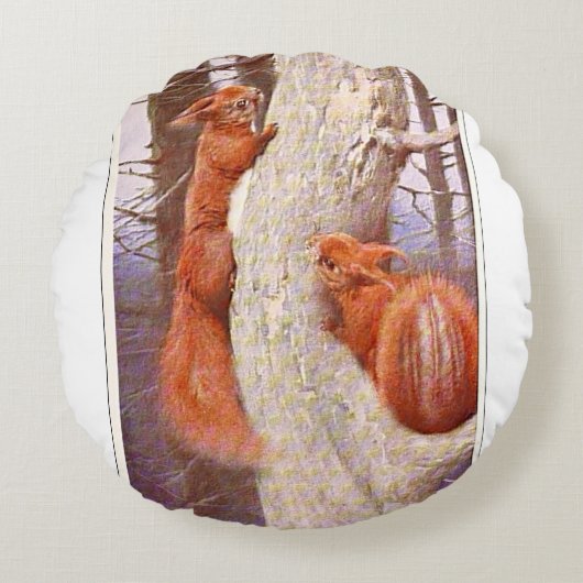 「追跡」 ラウンドクッション (正面)