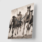 追跡I スクエア壁時計 (傾斜)