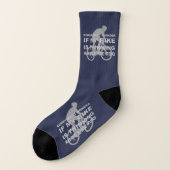 追随的な引用文の青について考えるおもしろいなバイク ソックス (左外側)