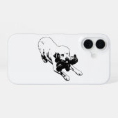 退いて iPhone 16ケース (裏面横)