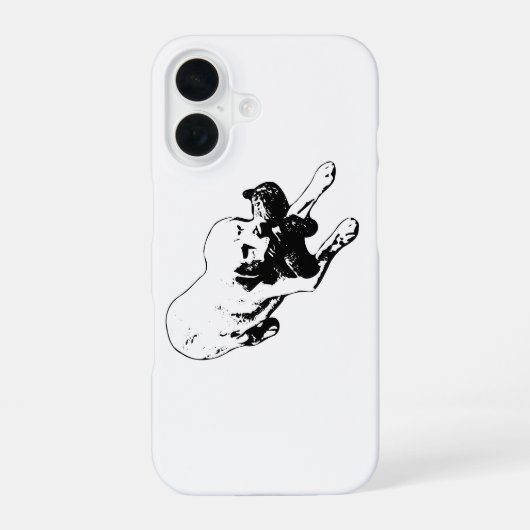 退いて iPhone 16ケース (裏面)