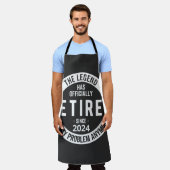 退おもしろい任2024 エプロン (着用した状態)