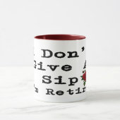 退おもしろい職ことわざ与えは私が正しいとは思わない マグカップ (中央)
