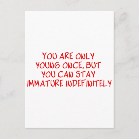 退おもしろい職ことわざ ポストカード (正面)