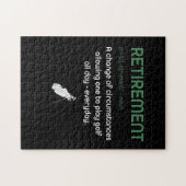 退おもしろい職ゴルフ – ゴ退職したルファーズギフト ジグソーパズル (横)