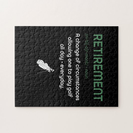 退おもしろい職ゴルフ – ゴ退職したルファーズギフト ジグソーパズル (横)