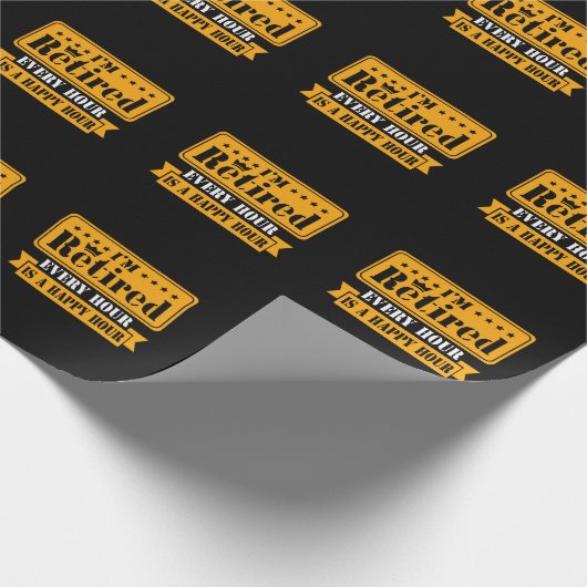 退おもしろい職引用文2021年男性女退職した性 ラッピングペーパー (角)