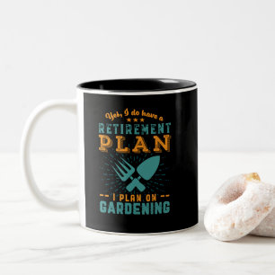 退おもしろい職計画My Gardening My Garden ツートーンマグカップ