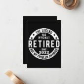 退おもしろい職退職した、退職した消防士、re ノートカード (正面/裏面インサイチュ)