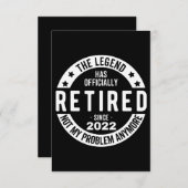 退おもしろい職退職した、退職した消防士、re ノートカード (正面/裏面)