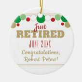 退カスタム職オーナメント セラミックオーナメント (正面)