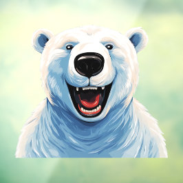 退出したシロクマ ウィンドウサイン