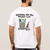 退去の島のバケツのリスト Tシャツ (裏面)