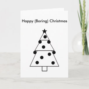 退屈おもしろいなハッピークリスマスカード シーズンカード
