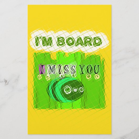 退屈お洒落だが考え君の 便箋 (正面)