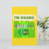 退屈お洒落だが考え君の 便箋 (スタンド正面)