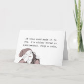 退屈か感傷的か カード (正面)