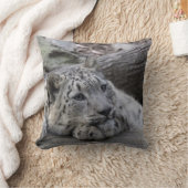 退屈させたユキヒョウカブス クッション (ブランケット)