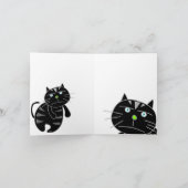 退屈させた黒猫空白のなカード カード (内部)