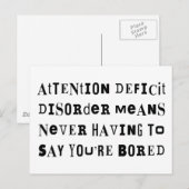 退屈しないADD ポストカード (正面/裏面)