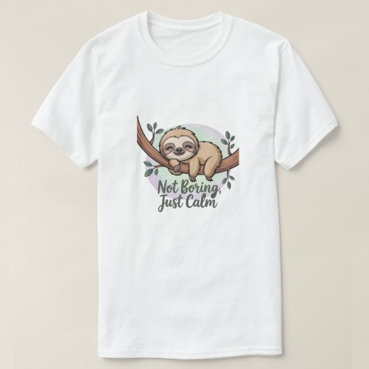退屈じゃない、ただ穏やか Tシャツ (デザイン正面)
