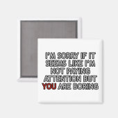 退屈だな マグネット (正面/裏面)