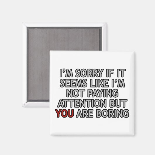 退屈だな マグネット (正面/裏面)