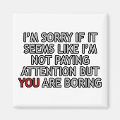 退屈だな マグネット (正面)