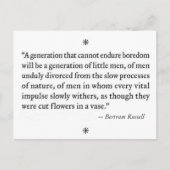 退屈と「小人」 ポストカード (正面)