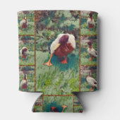 退屈なダックフォトコラージュ、クーラーボックス 缶クーラー (裏面)