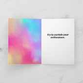 退屈なチンプハットパーティーおもしろい誕生日カード カード (内部)